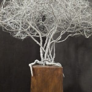 Drahtbaum Skulptur "Nordlicht"