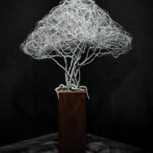 Drahtbaum Skulptur "Nordlicht"
