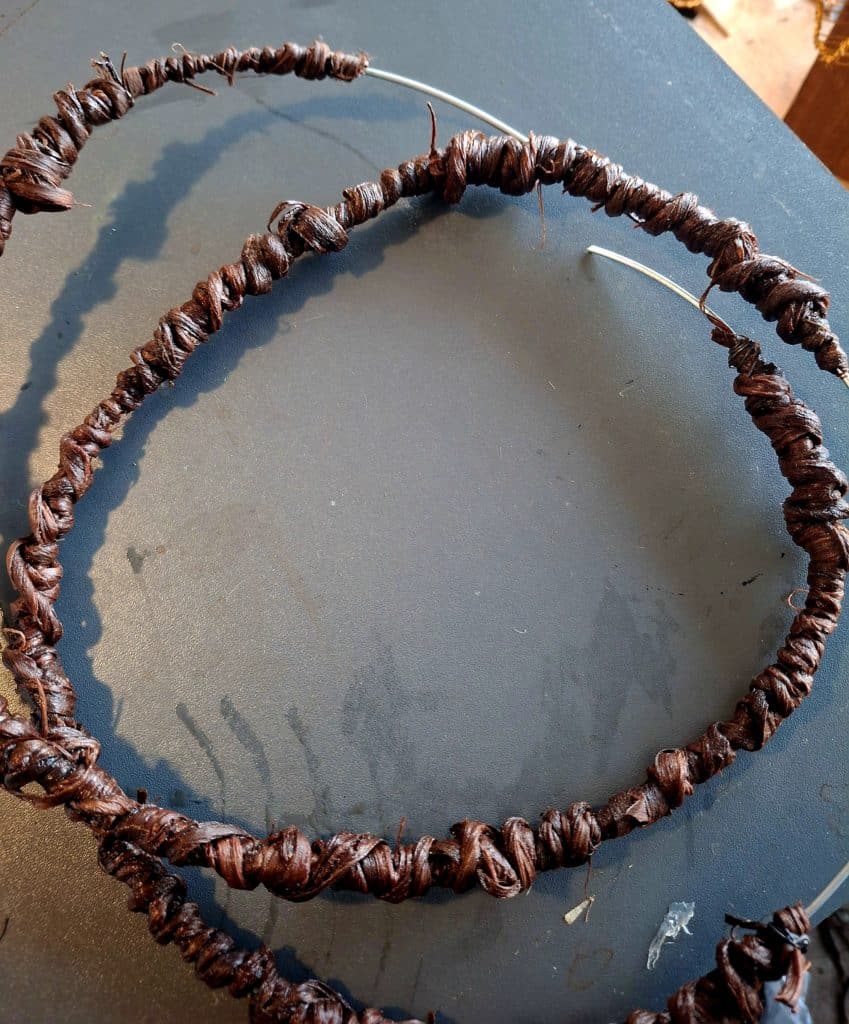 Drahtarbeit in Entstehung im Atelier Stielecht